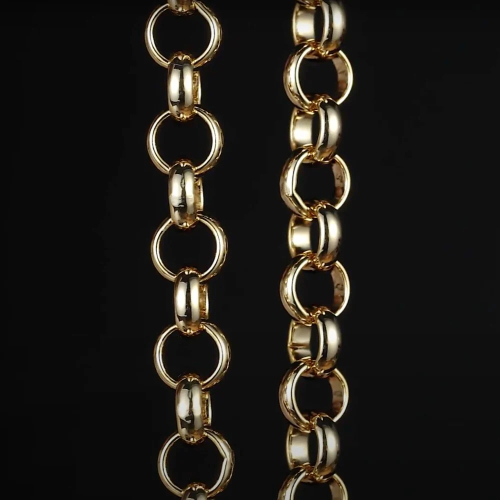 Gold Classic Belcher Bracelet 10mm - Image 3