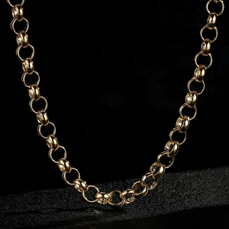 New 10mm Gold Classic Belcher Chain - 30 Inch