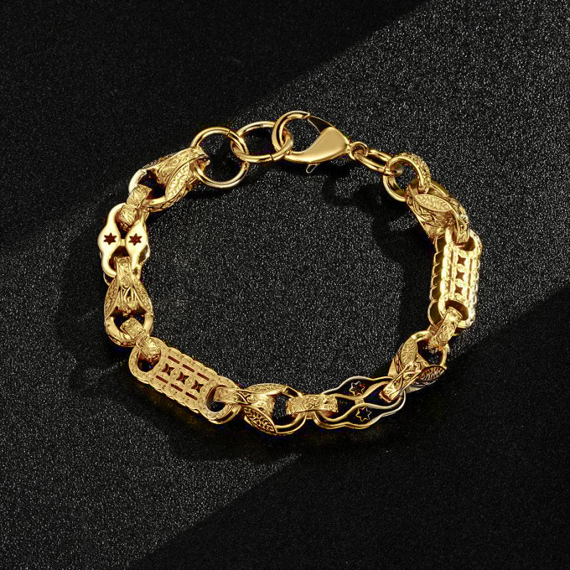 Gold Tulip x Stars and Bars Bracelet 12mm
