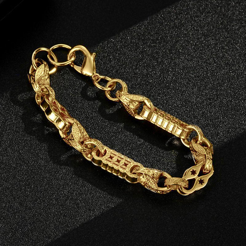 Gold Tulip x Stars and Bars Bracelet 12mm - Image 3