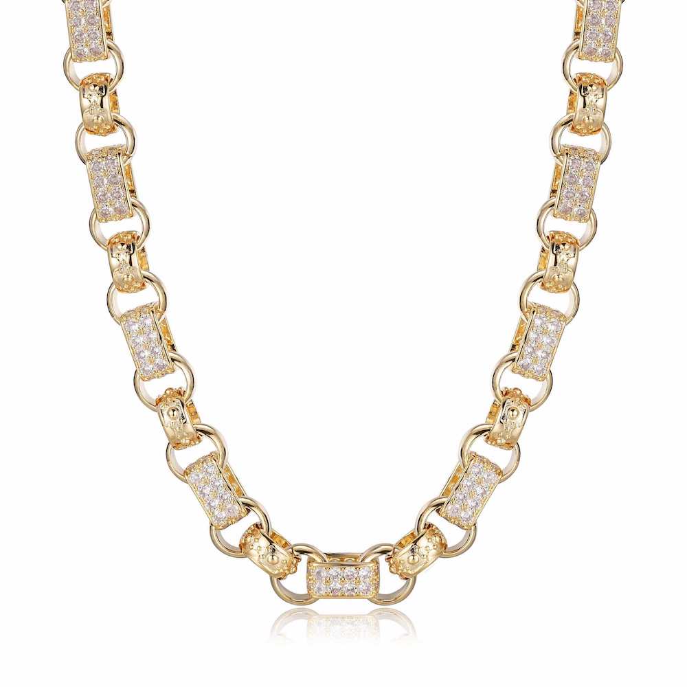 Gold Gypsy Link Belcher Chain 13mm - Image 4