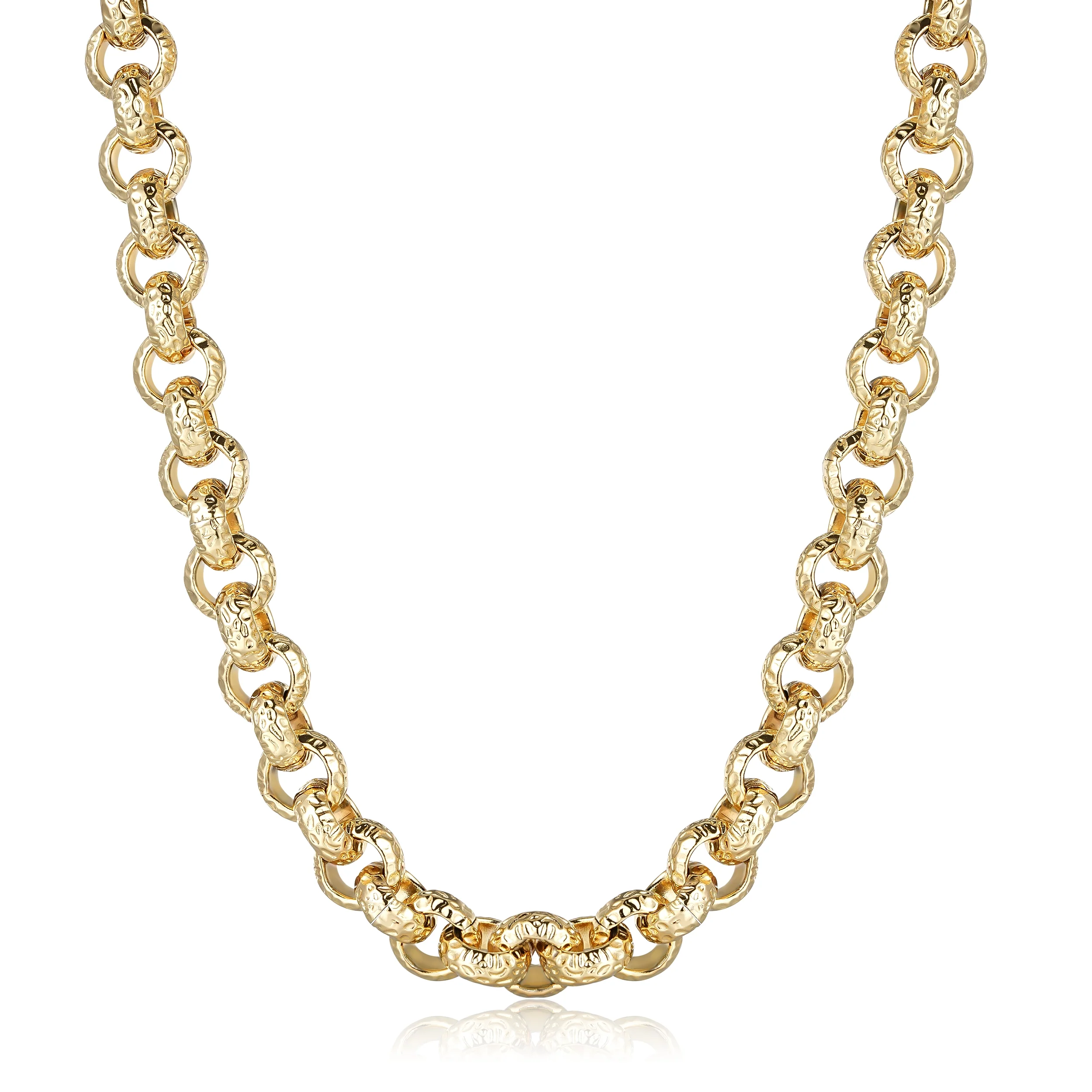 Gold Leopard-Print Belcher Chain 15mm - Image 4