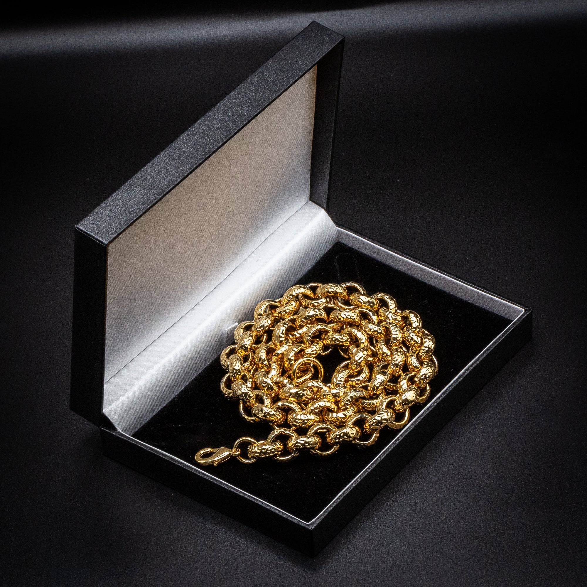 Gold Leopard-Print Belcher Chain 15mm - Image 6