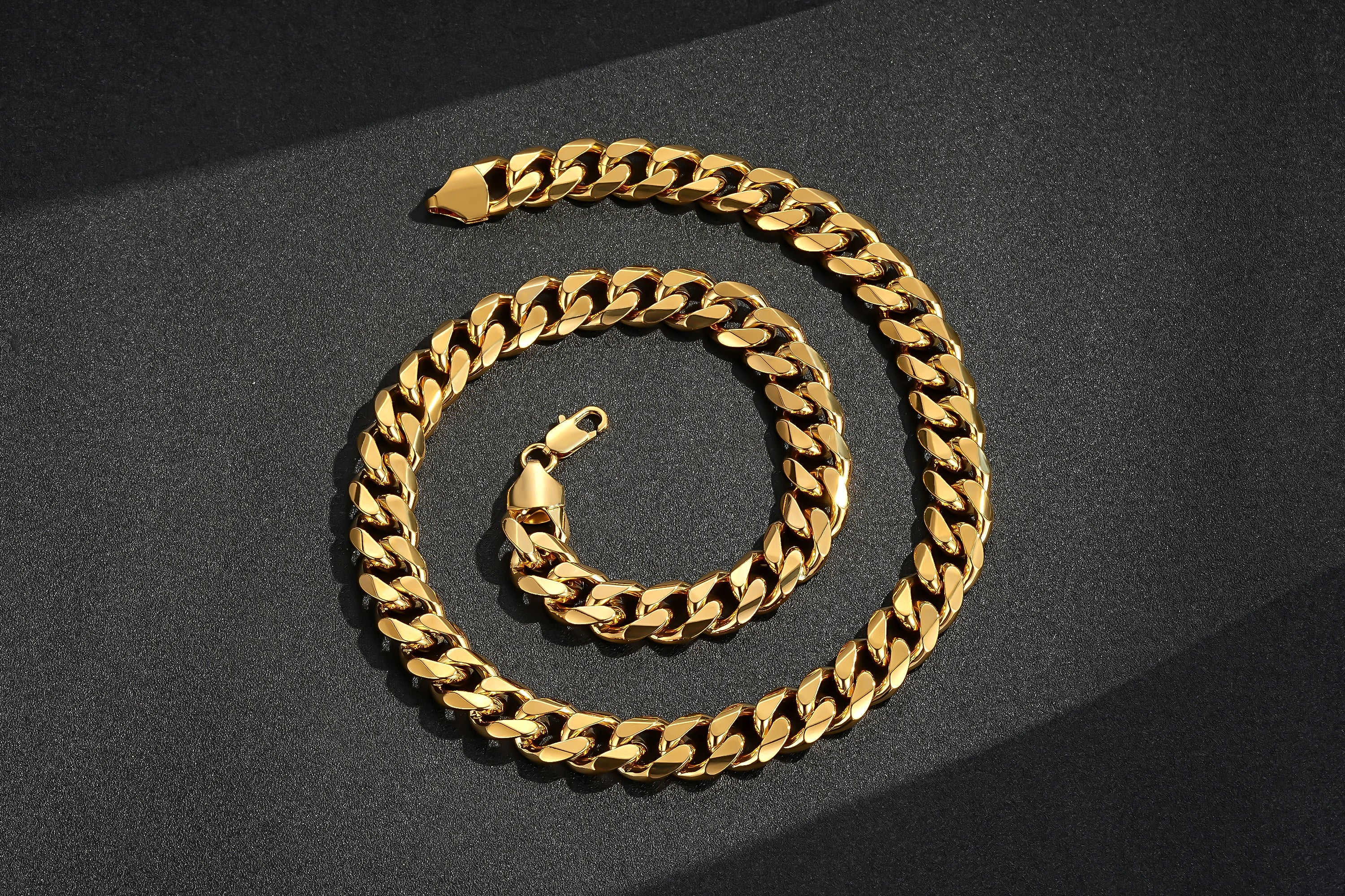 15mm Gold Cuban Link Chain 24 Inches, Heavyweight 206g - Image 2
