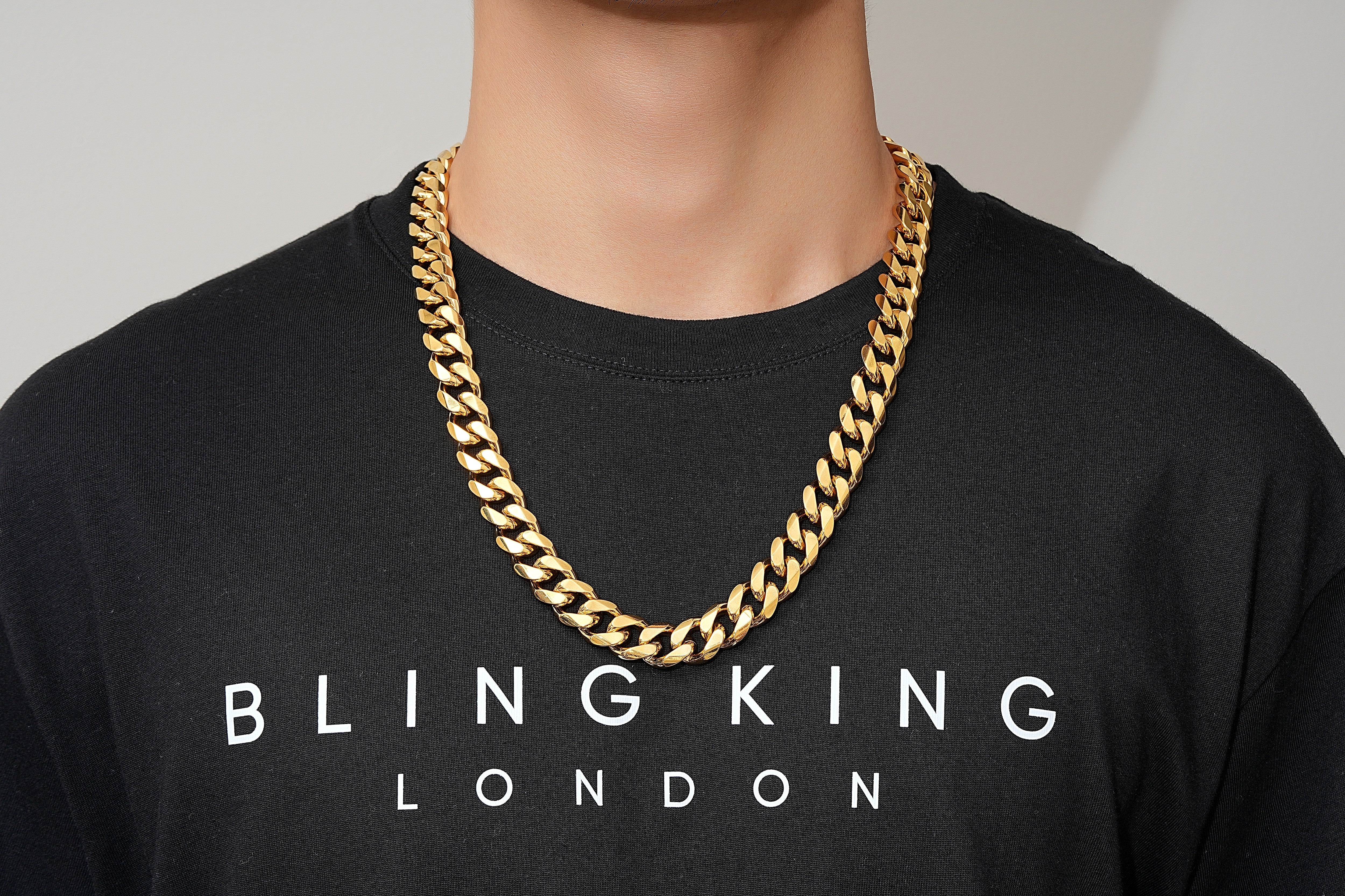 15mm Gold Cuban Link Chain 24 Inches, Heavyweight 206g - Image 3