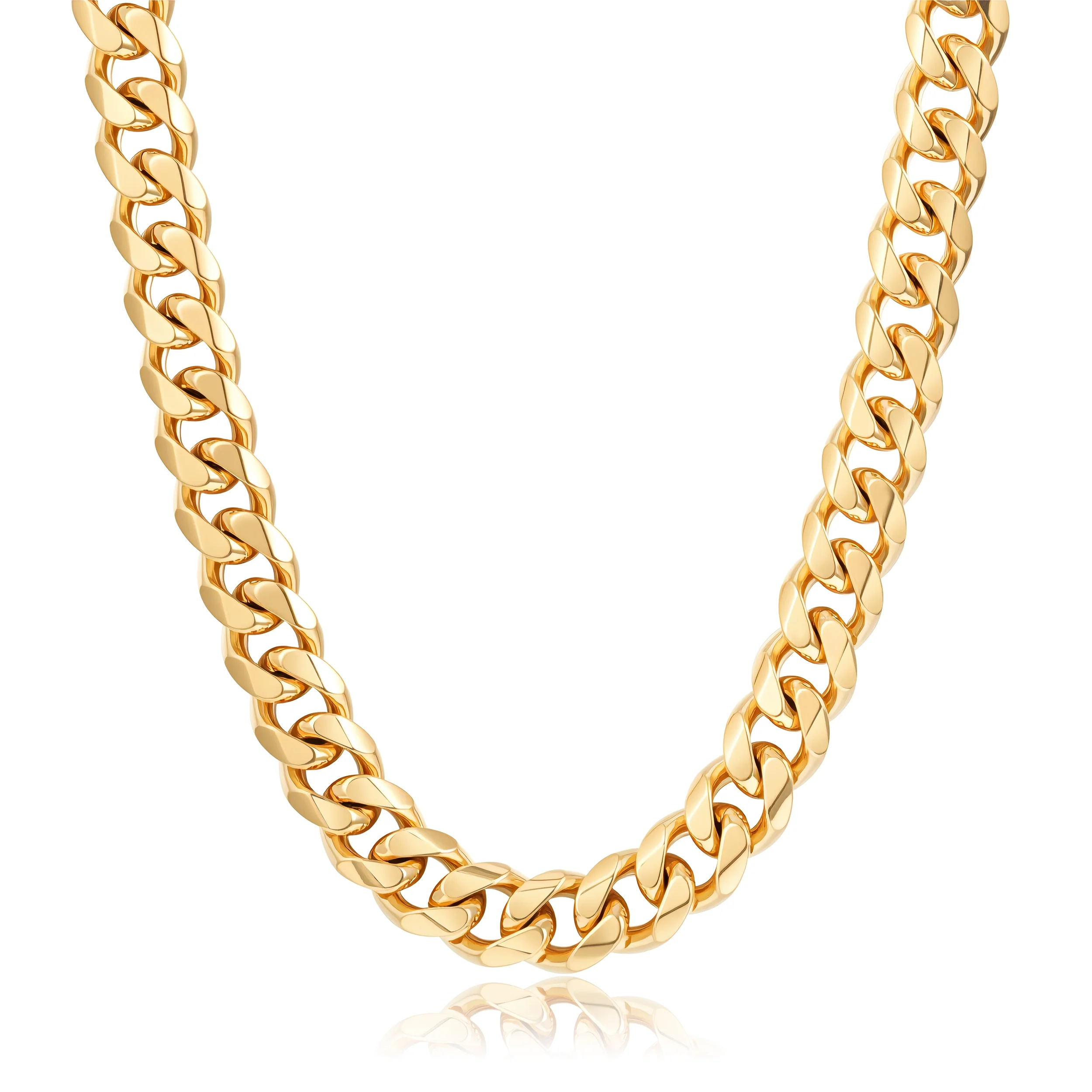 15mm Gold Cuban Link Chain 24 Inches, Heavyweight 206g - Image 4