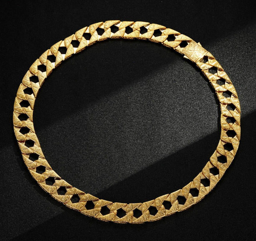 Gold Lizard Ornate Chaps Chain 26mm - Image 2