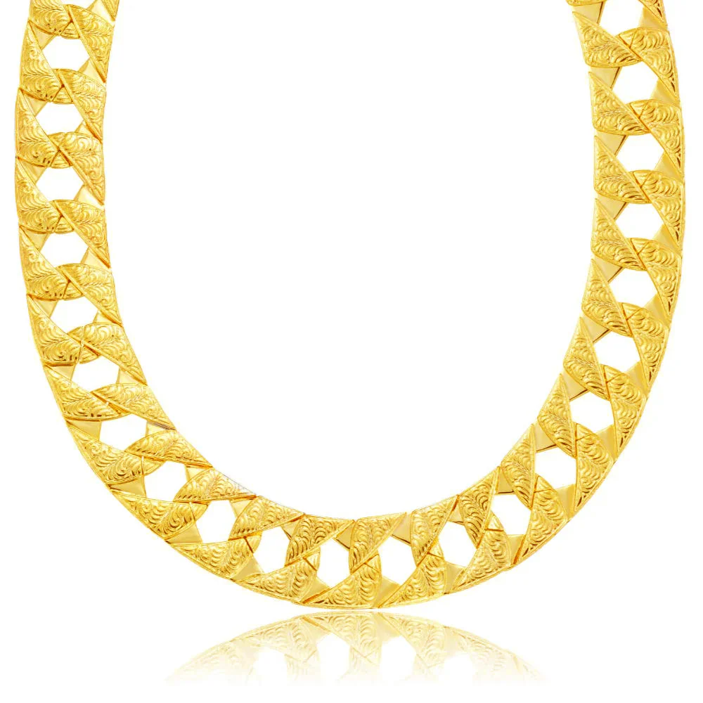 Gold Lizard Ornate Chaps Chain 26mm - Image 4
