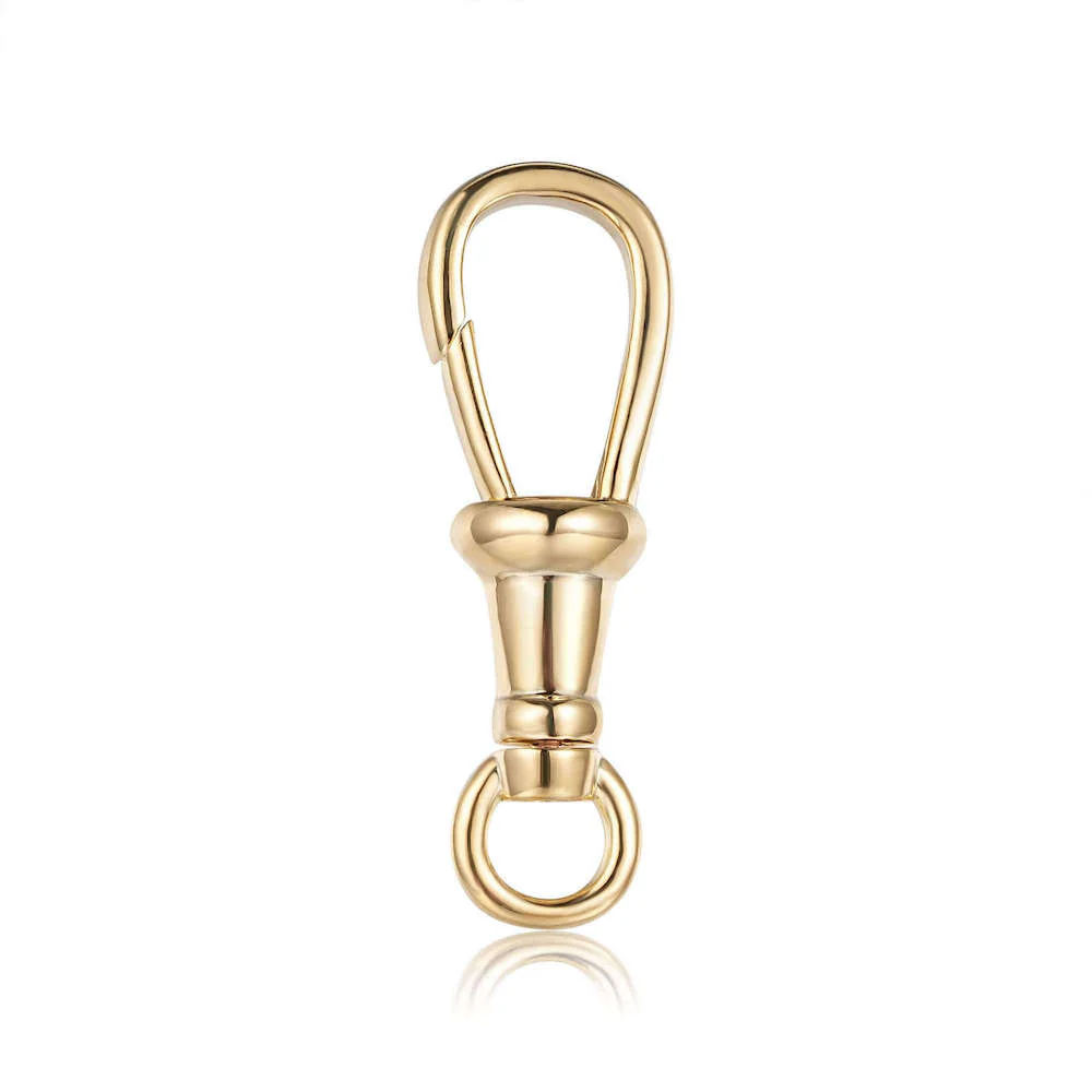 30mm Gold Smooth Albert Clasp 8mm/12mm - Image 2