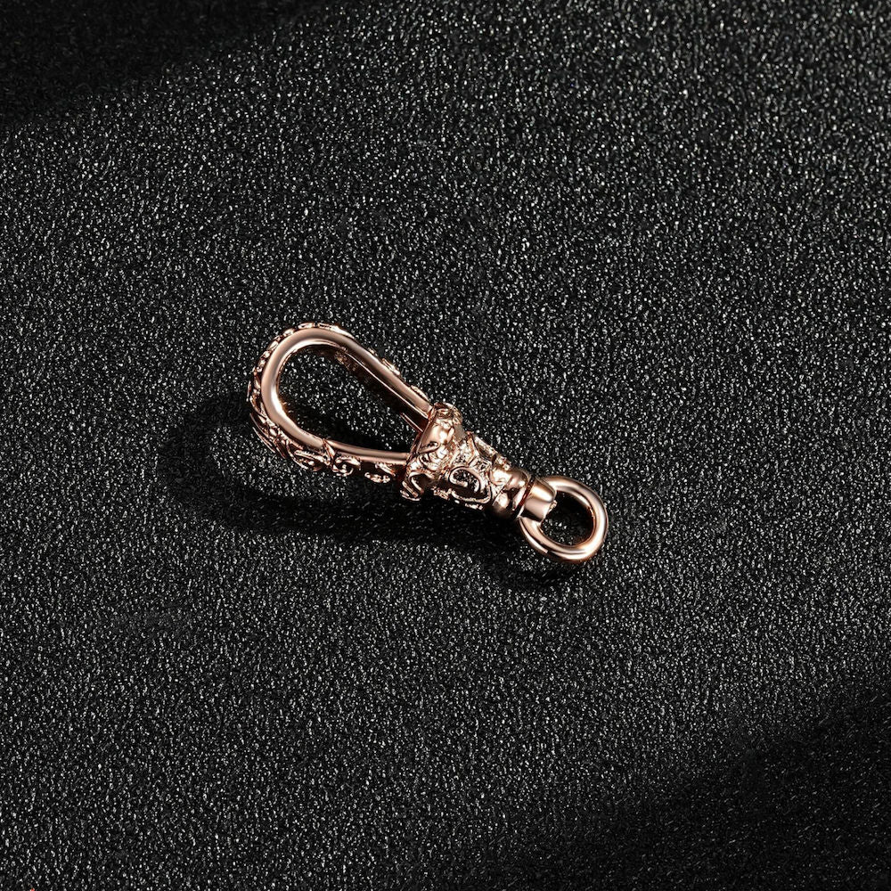 30mm Large Rose Gold Ornate Albert Clasp - Clasp Only - Image 4