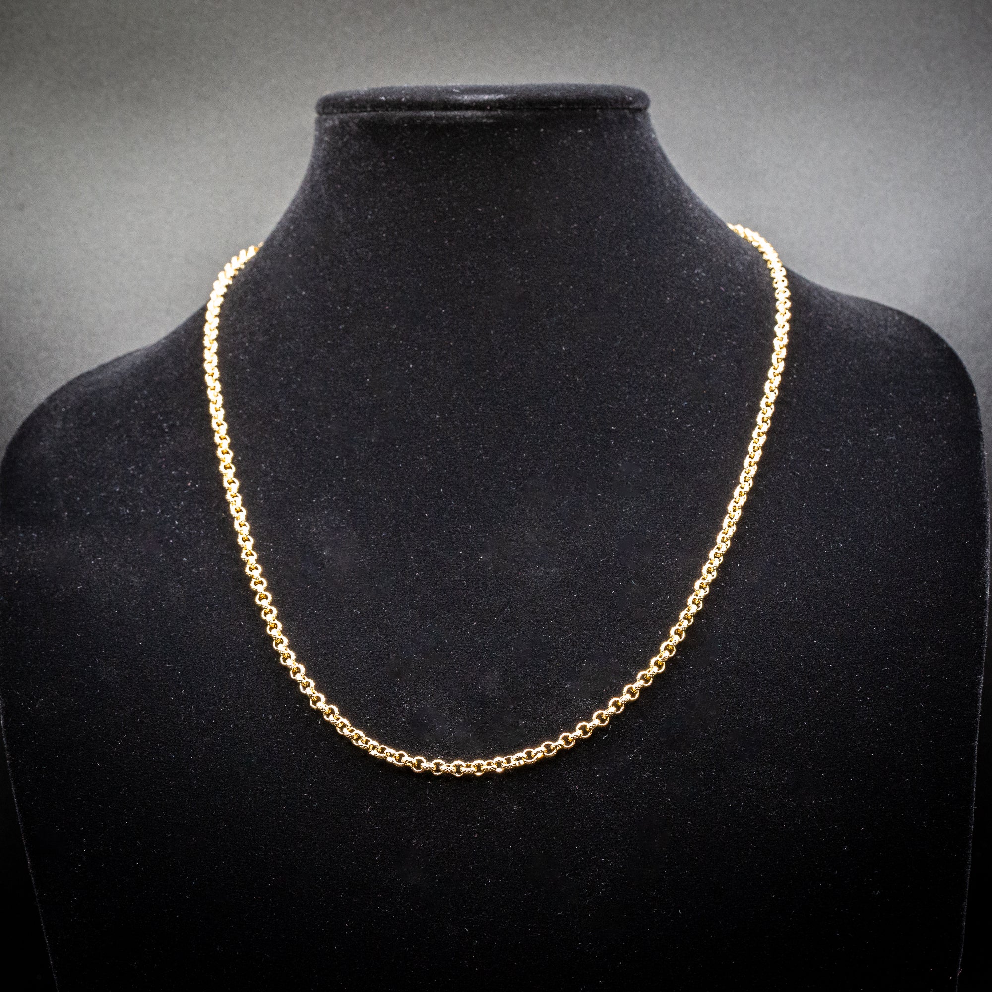 Gold Diamond-Cut Patterned Belcher Chain 4mm - Image 4