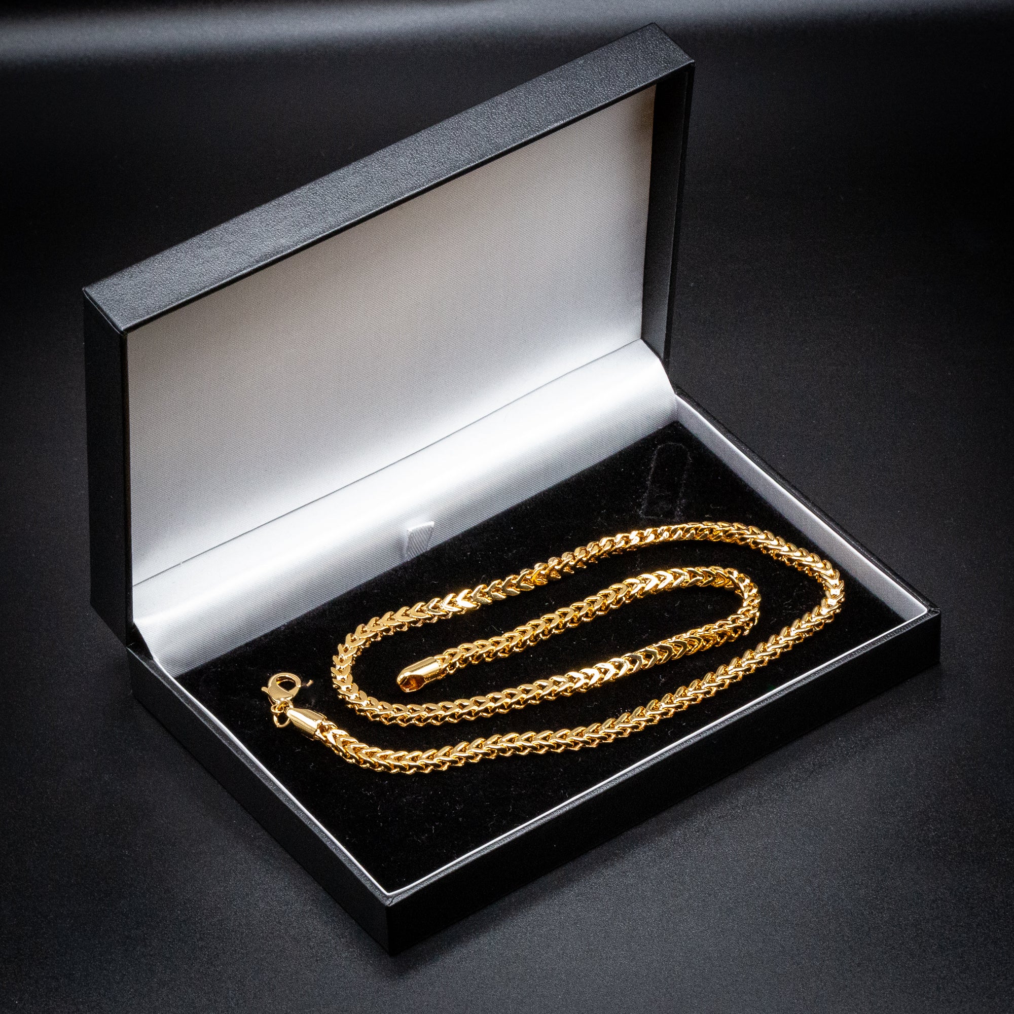 4mm Gold Franco Chain Necklace - Image 5