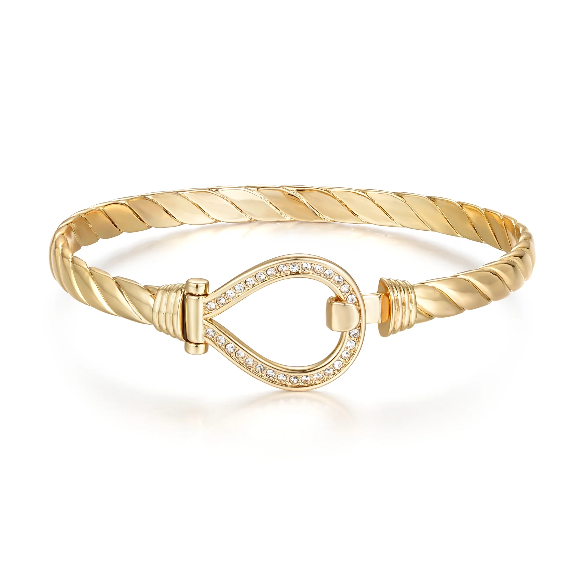 Gold Crystal Bangle 6mm - Image 4