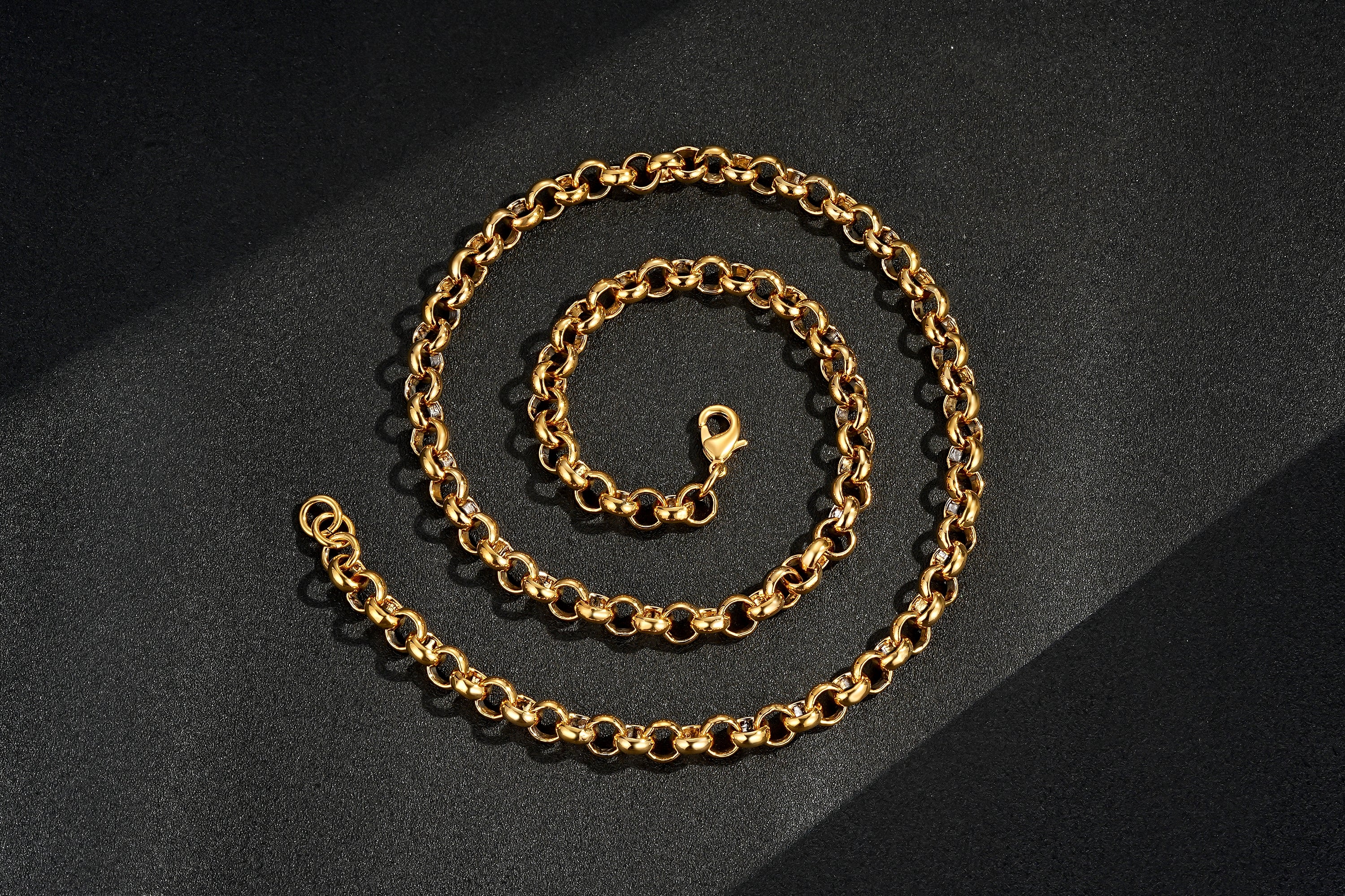 Gold Classic Smooth Belcher Chain 8mm