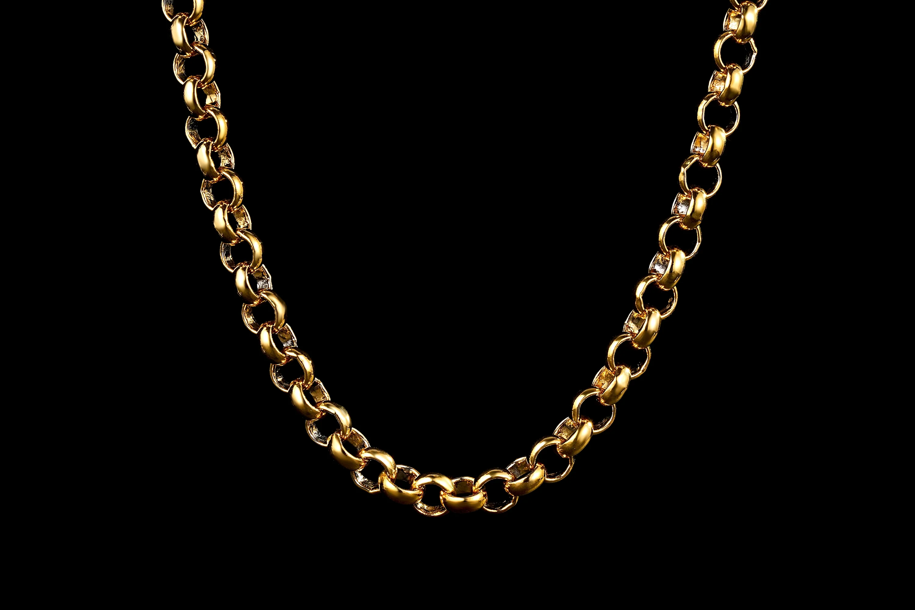 Gold Classic Smooth Belcher Chain 8mm - Image 2