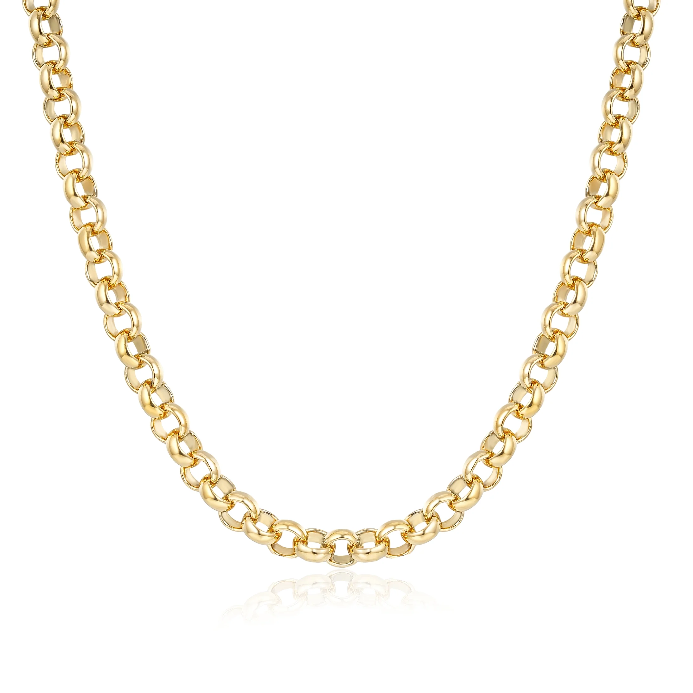Gold Classic Smooth Belcher Chain 8mm - Image 4
