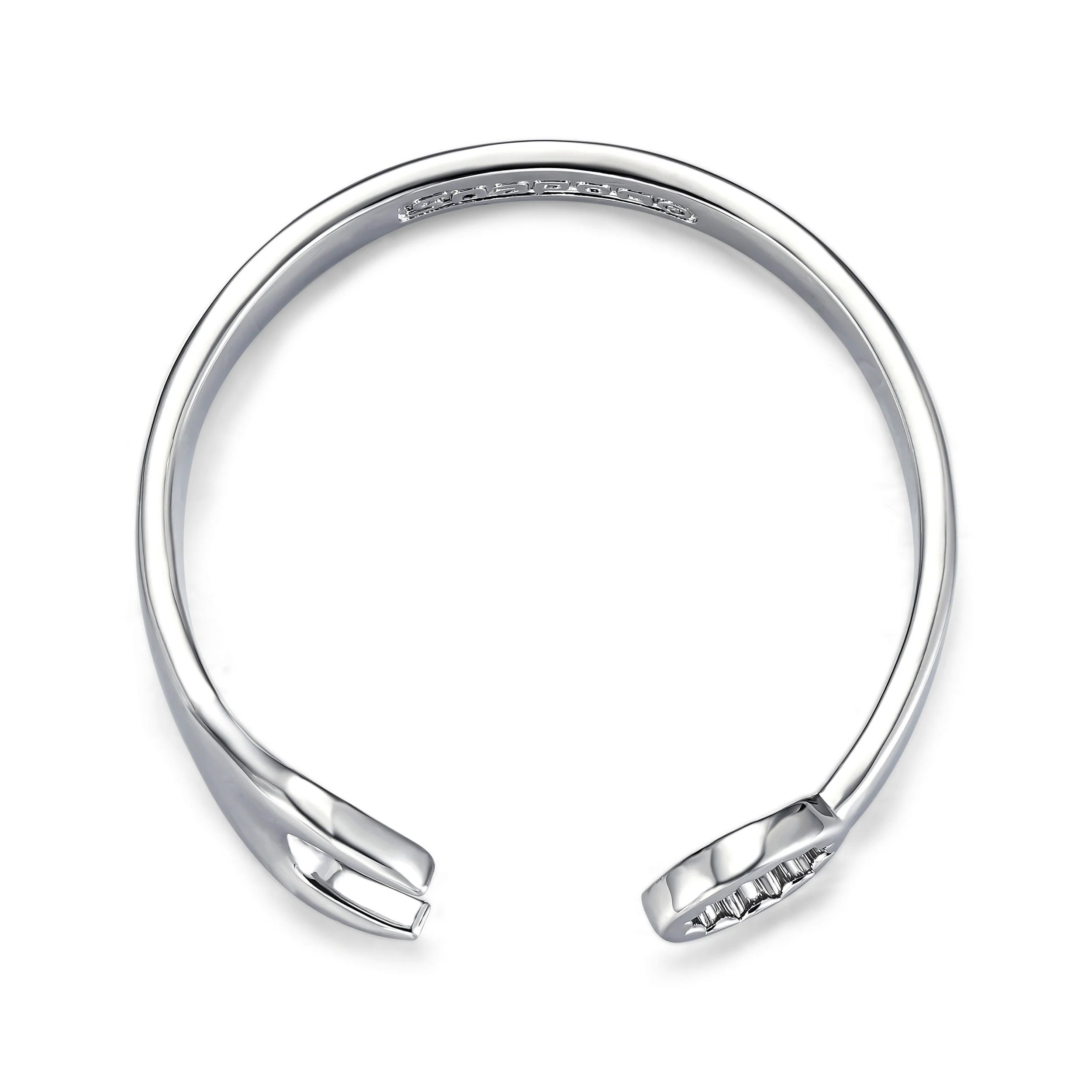 New 9mm Silver-Filled Adjustable Spanner Wrench Bangle - Image 3