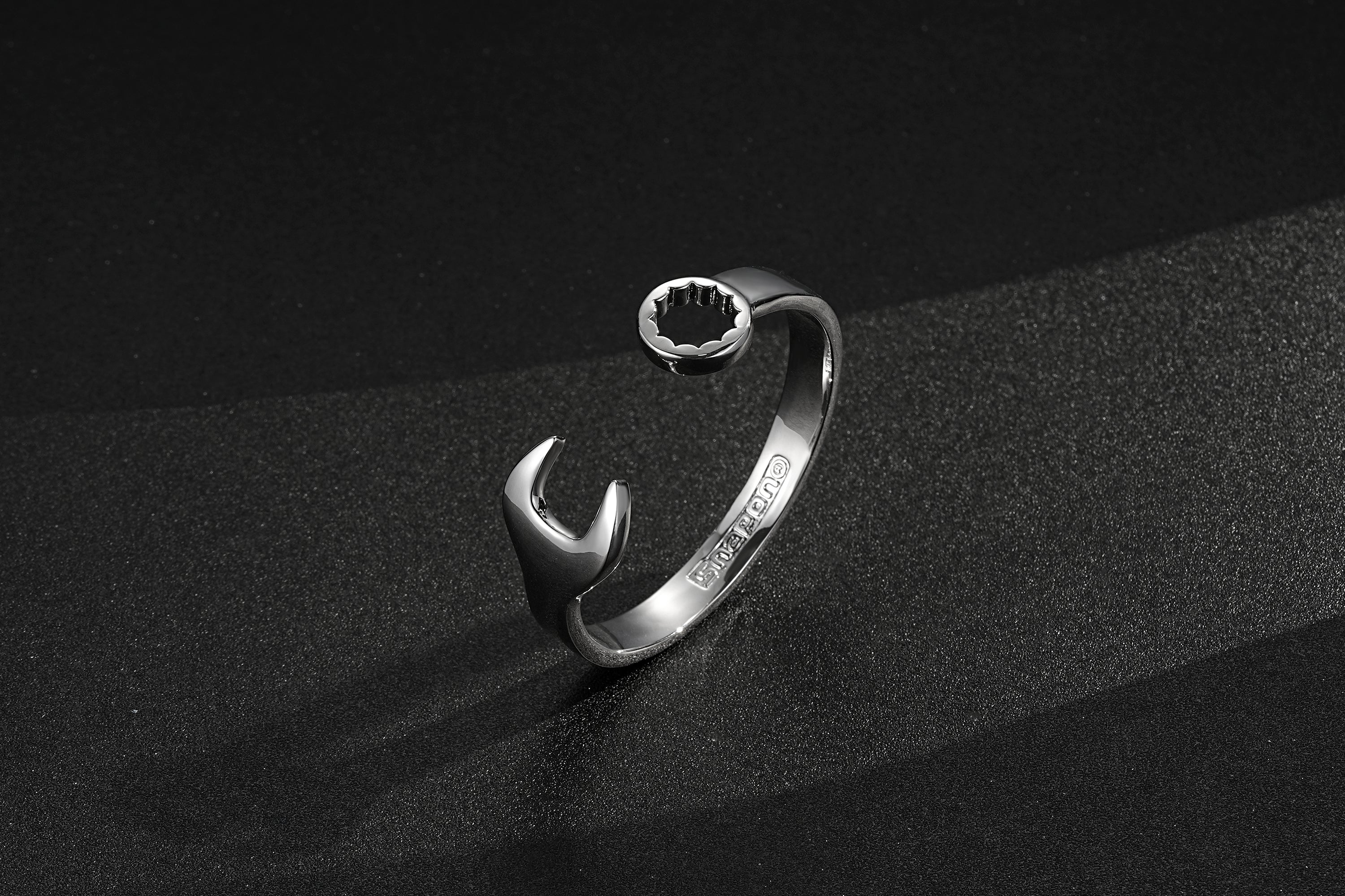 New 9mm Silver-Filled Adjustable Spanner Wrench Bangle - Image 4