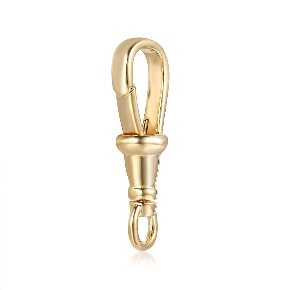 40mm Large Gold Smooth Albert Clasp - Clasp Only - Image 5