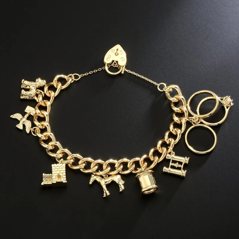 Gold Charm Bracelet Pets & Post