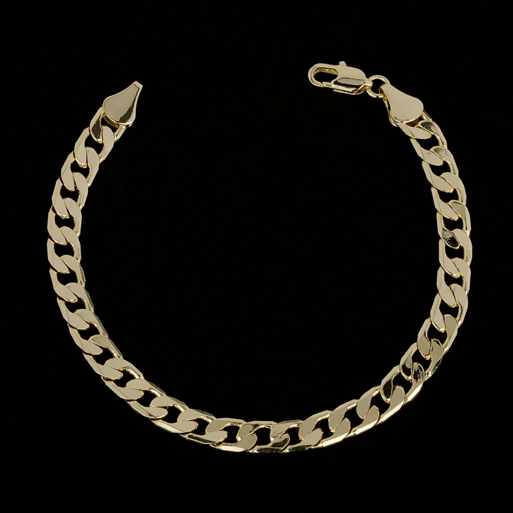 6mm Gold Cuban Curb Chain and Bracelet Set 8/24 Inches - Image 7