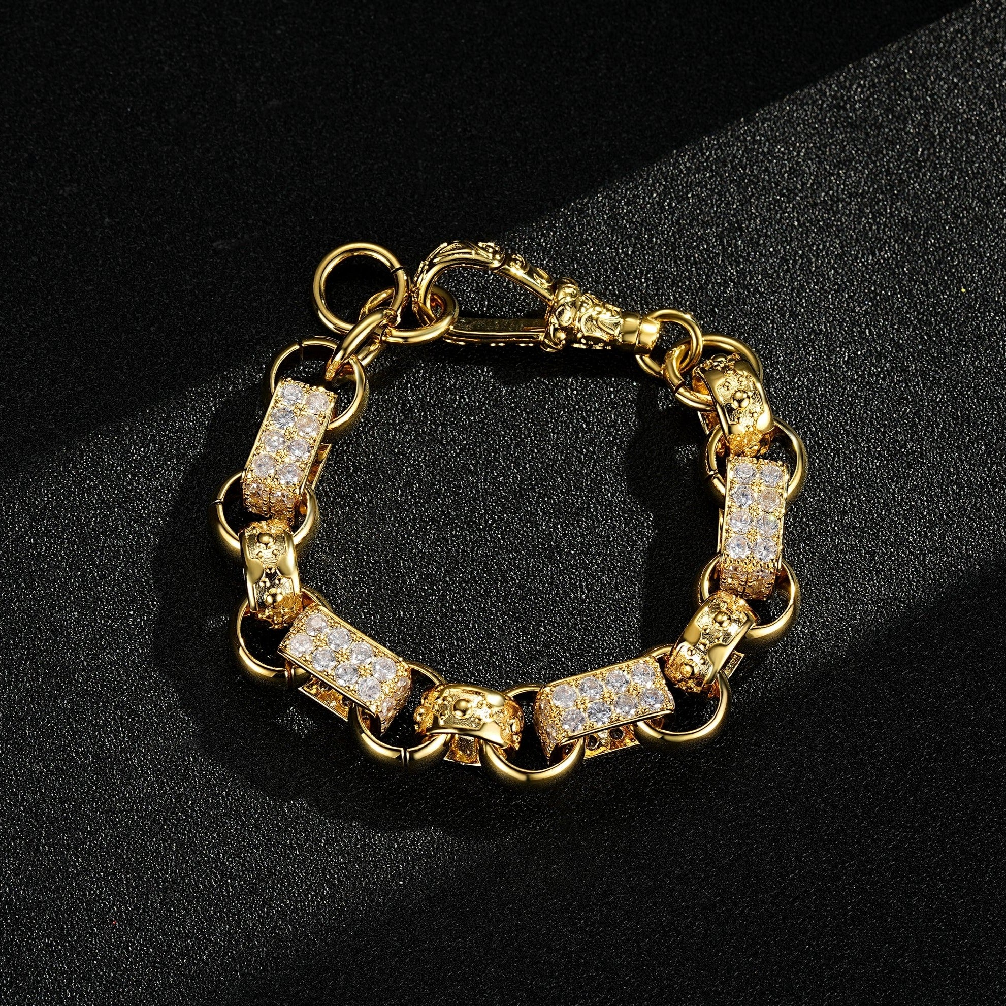 Luxury Gold XXL Gypsy Link Belcher Bracelet