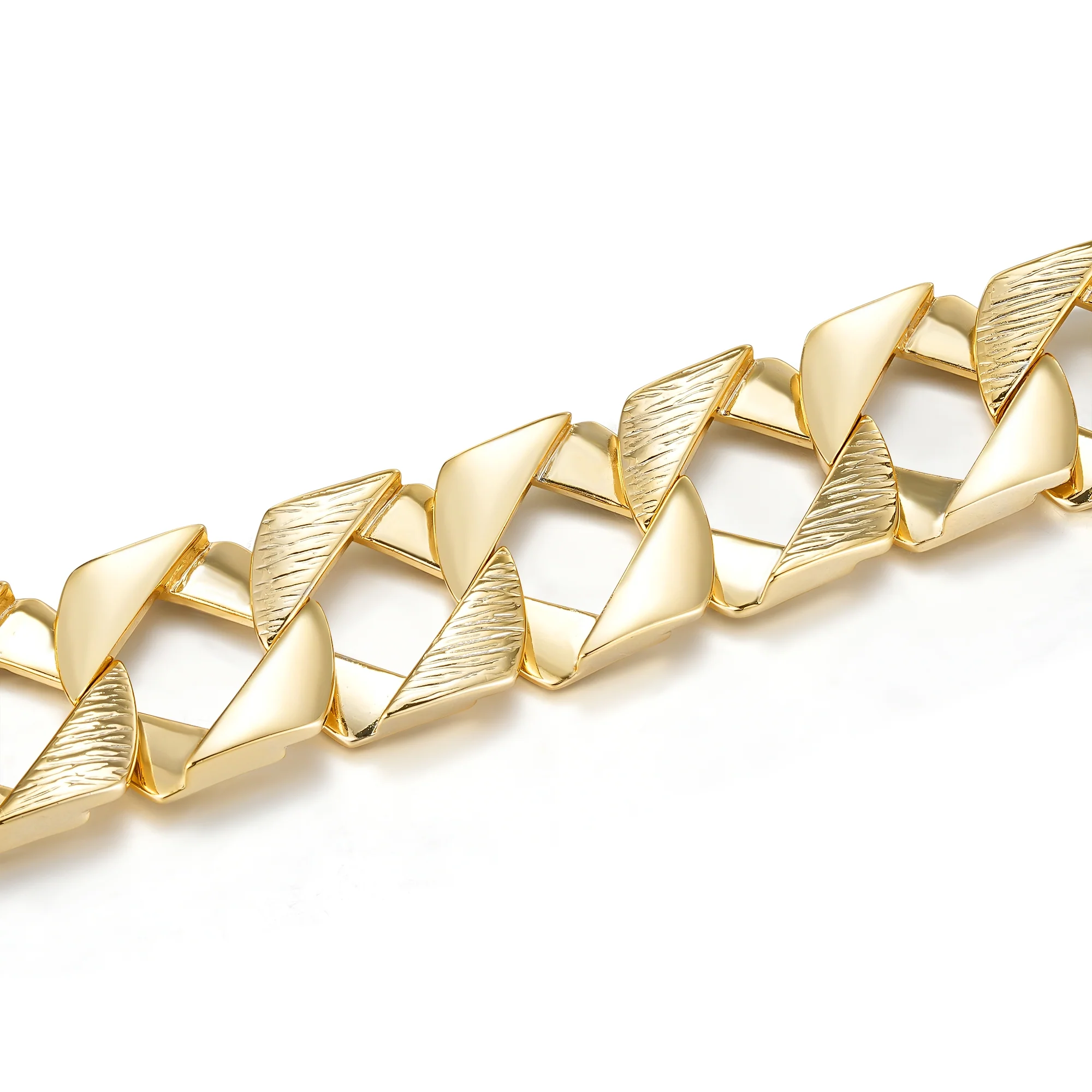 Gold Bark-Chaps Curb Chain 27mm - Image 5