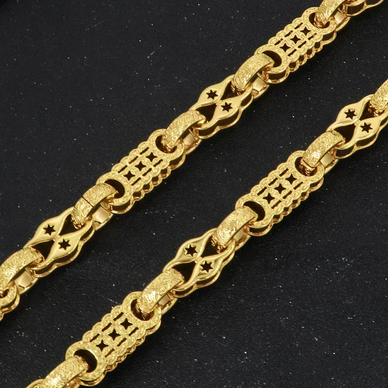 Gold Stars and Bars Chain 11mm - Image 2