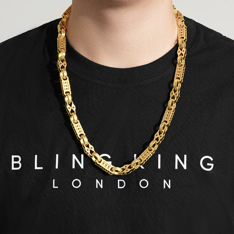 Gold Stars and Bars Chain 11mm - Image 5