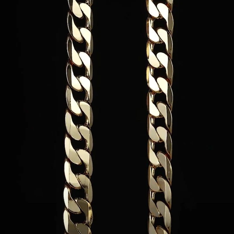 Gold Curb Bracelet 12mm - Image 5