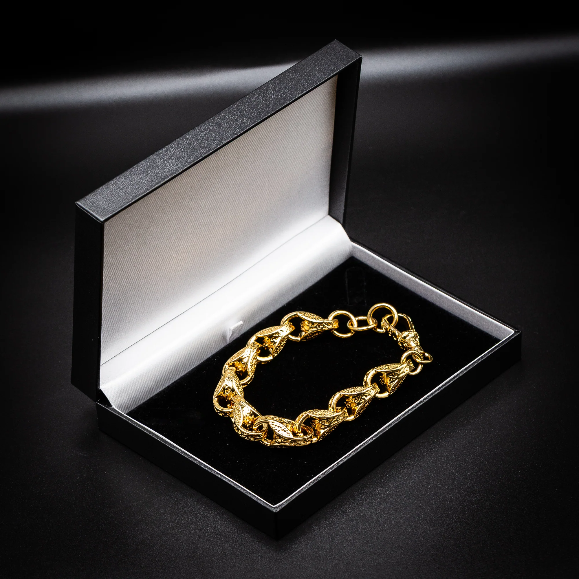 Gold 3D Tulip Bracelet 15mm - Image 10