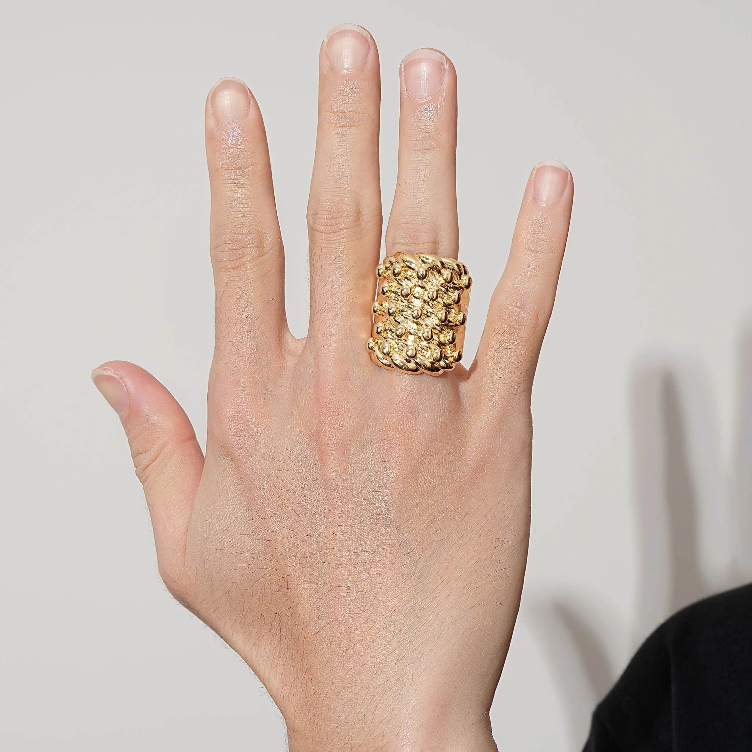 Gold XXXL Keeper Ring Heavy - Image 3
