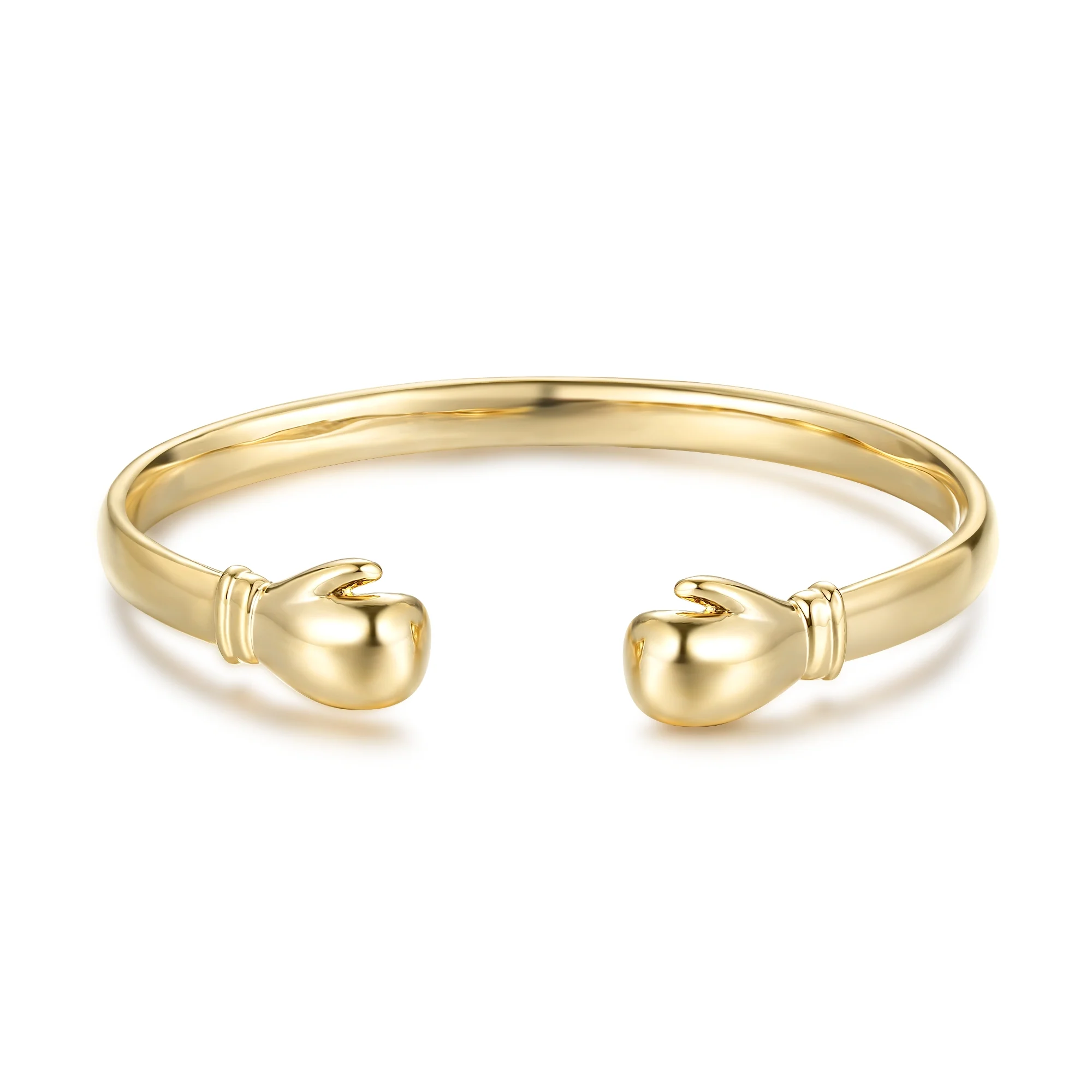 Gold Boxing Glove Torque Bangle - Image 4