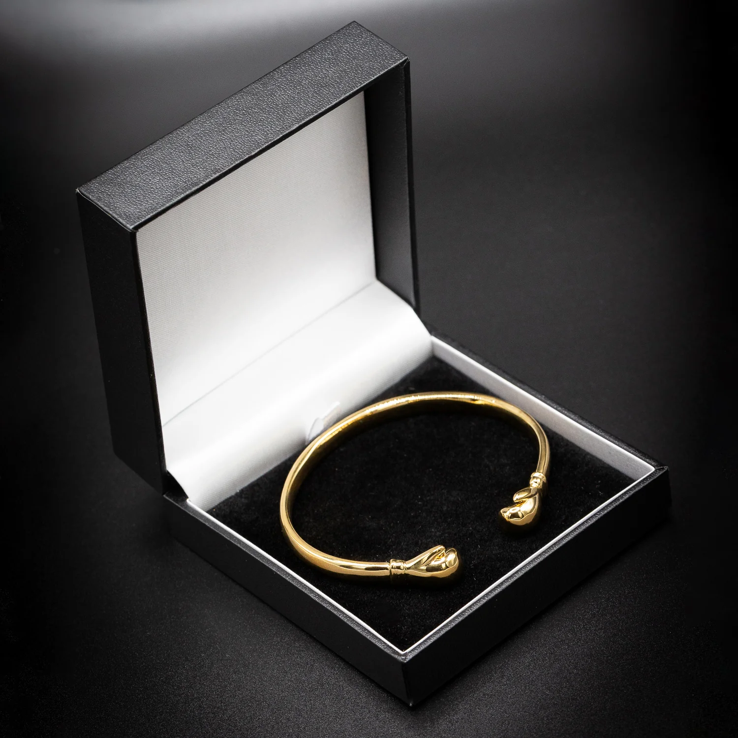Gold Boxing Glove Torque Bangle - Image 6