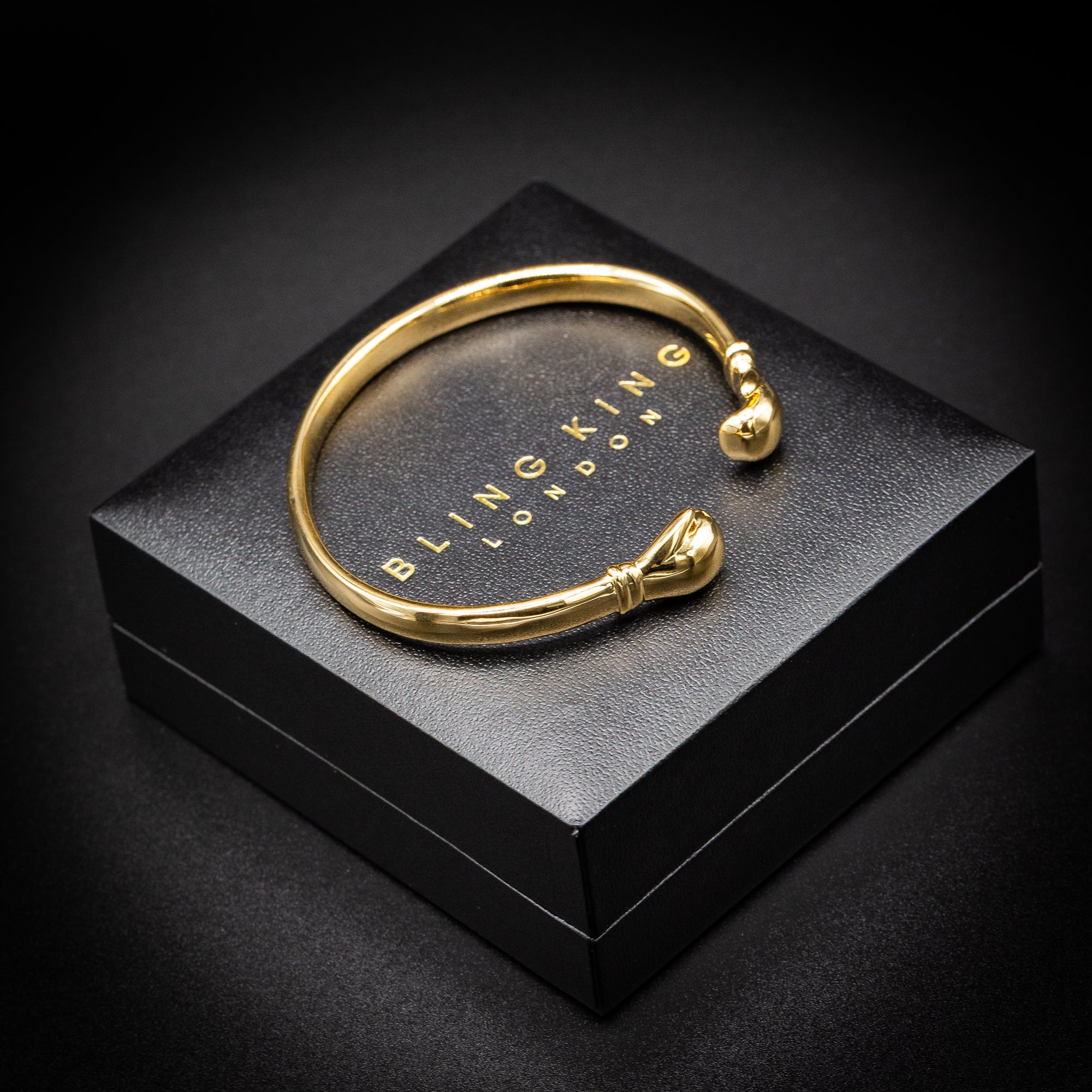 Gold Boxing Glove Torque Bangle - Image 7
