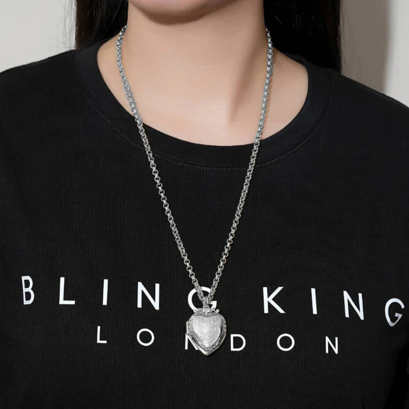 Silver Heart Locket Pendant