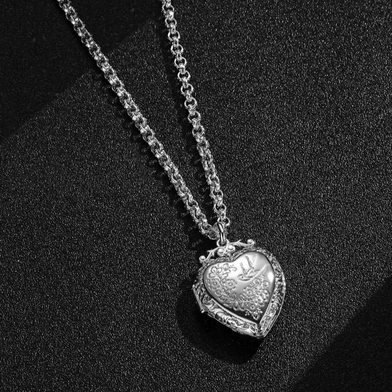 Silver Heart Locket Pendant - Image 2