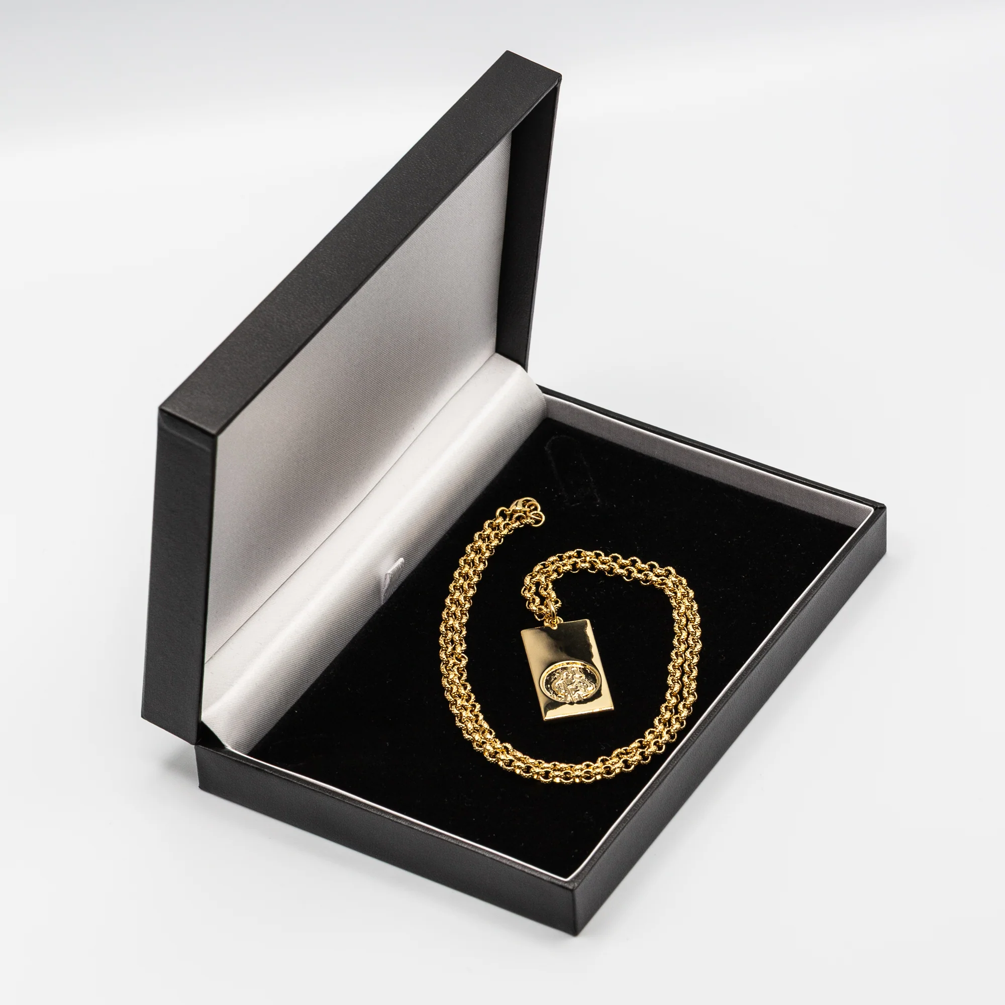 Gold St Christopher Ingot Pendant - Image 7