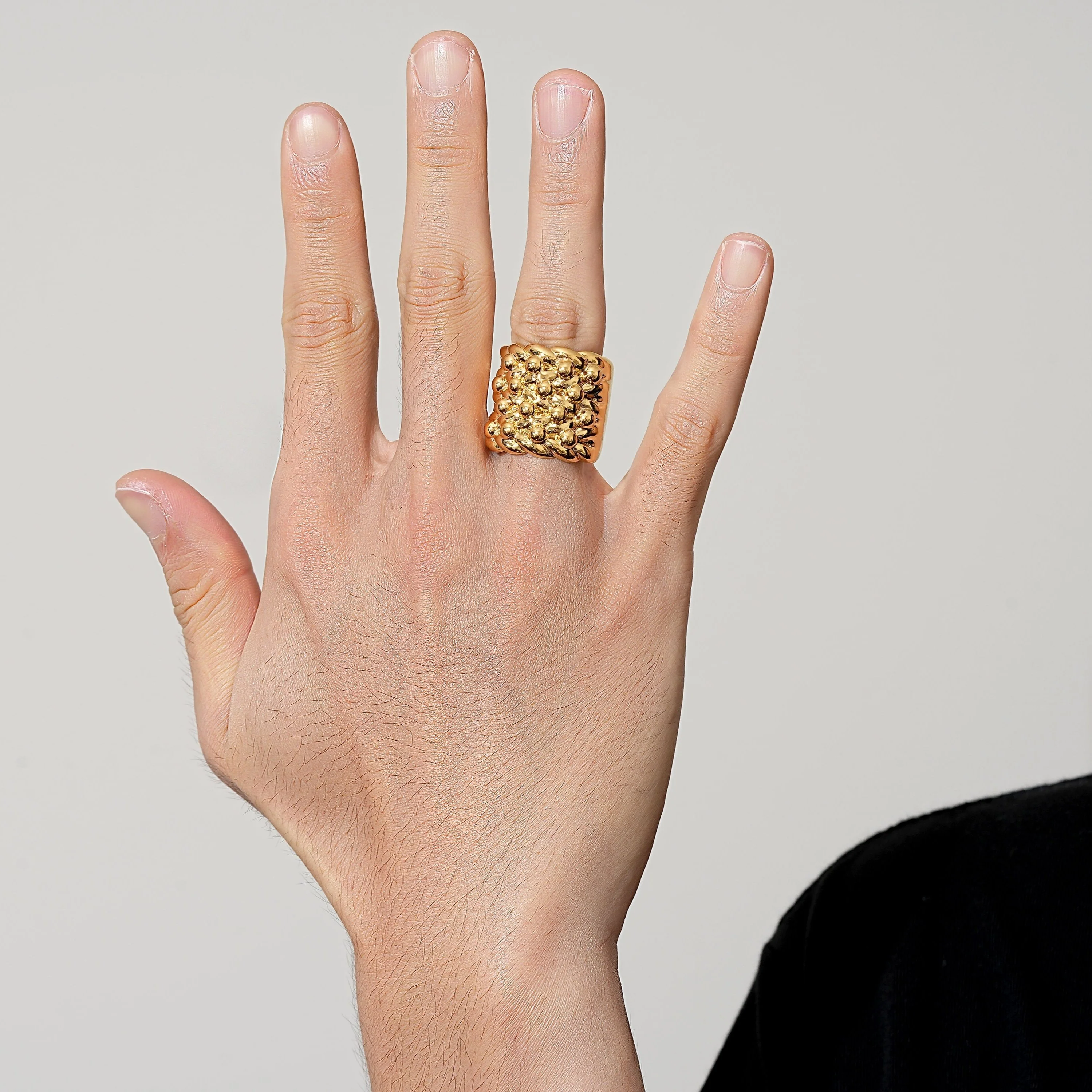 Gold XXL Keeper Ring - Image 3
