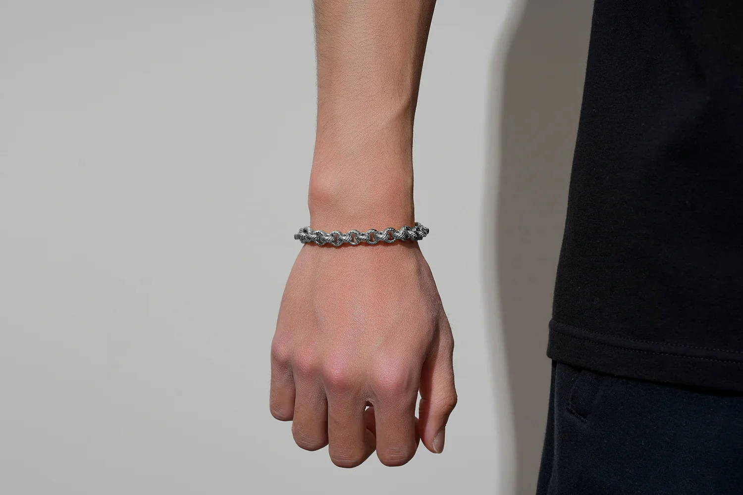 Silver Filled 9mm Lined Pattern Belcher Bracelet 8inches For Men & Women - Image 4