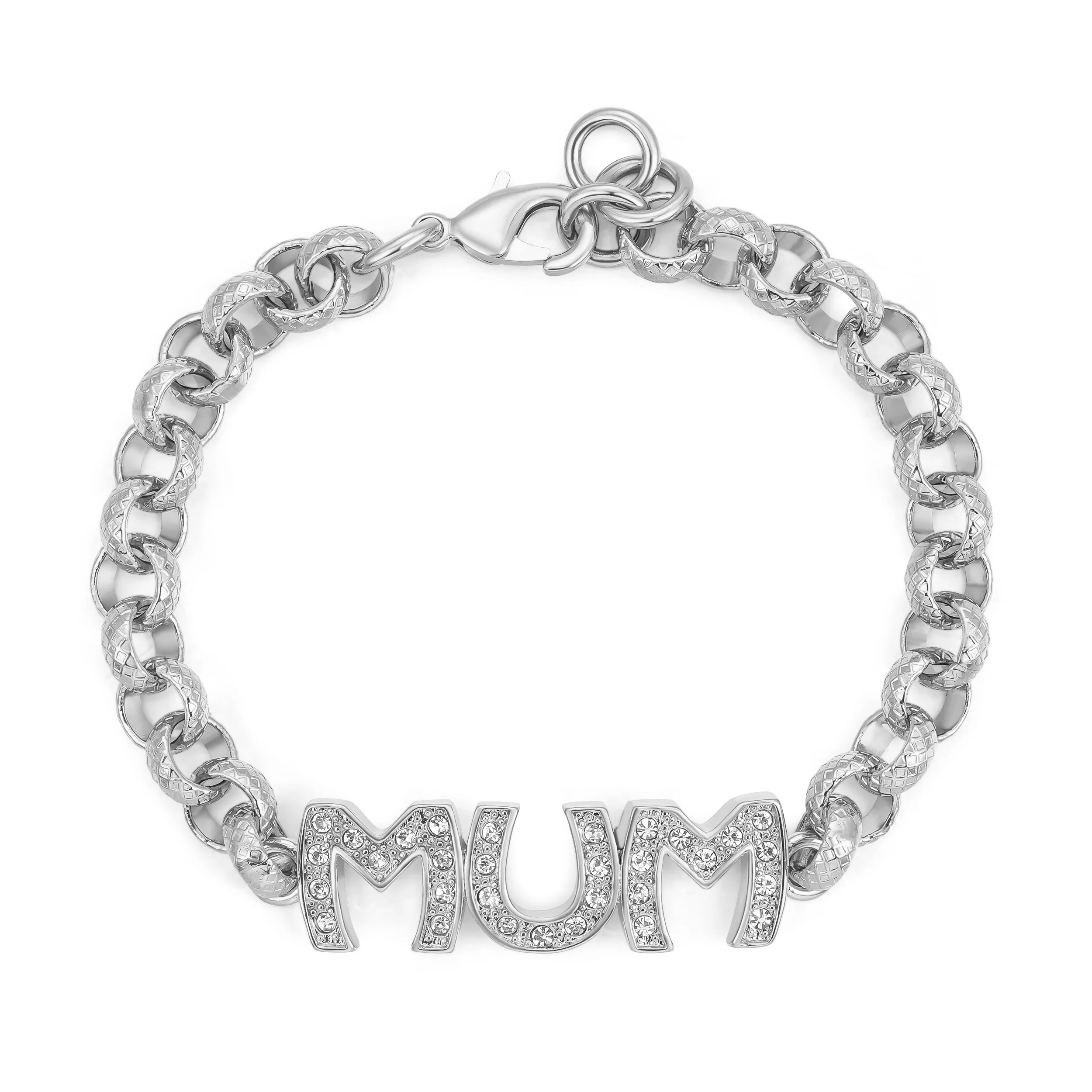 Silver Mum Belcher Bracelet - Image 3