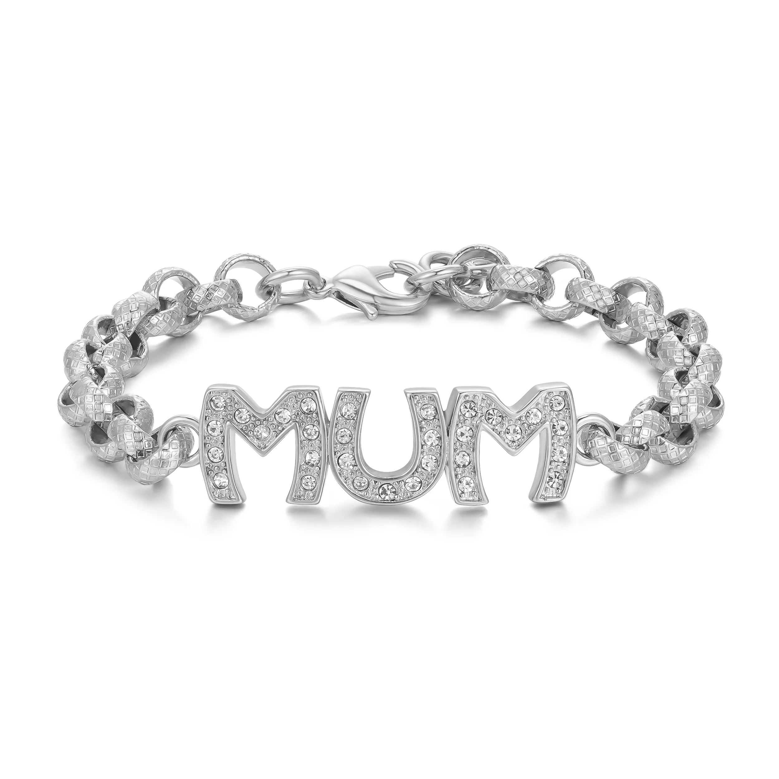 Silver Mum Belcher Bracelet - Image 5