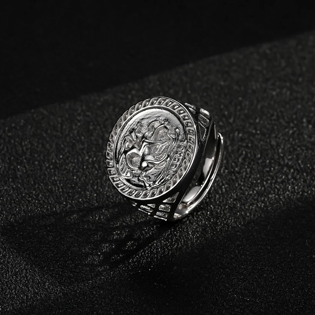 Silver St George Sovereign Ring