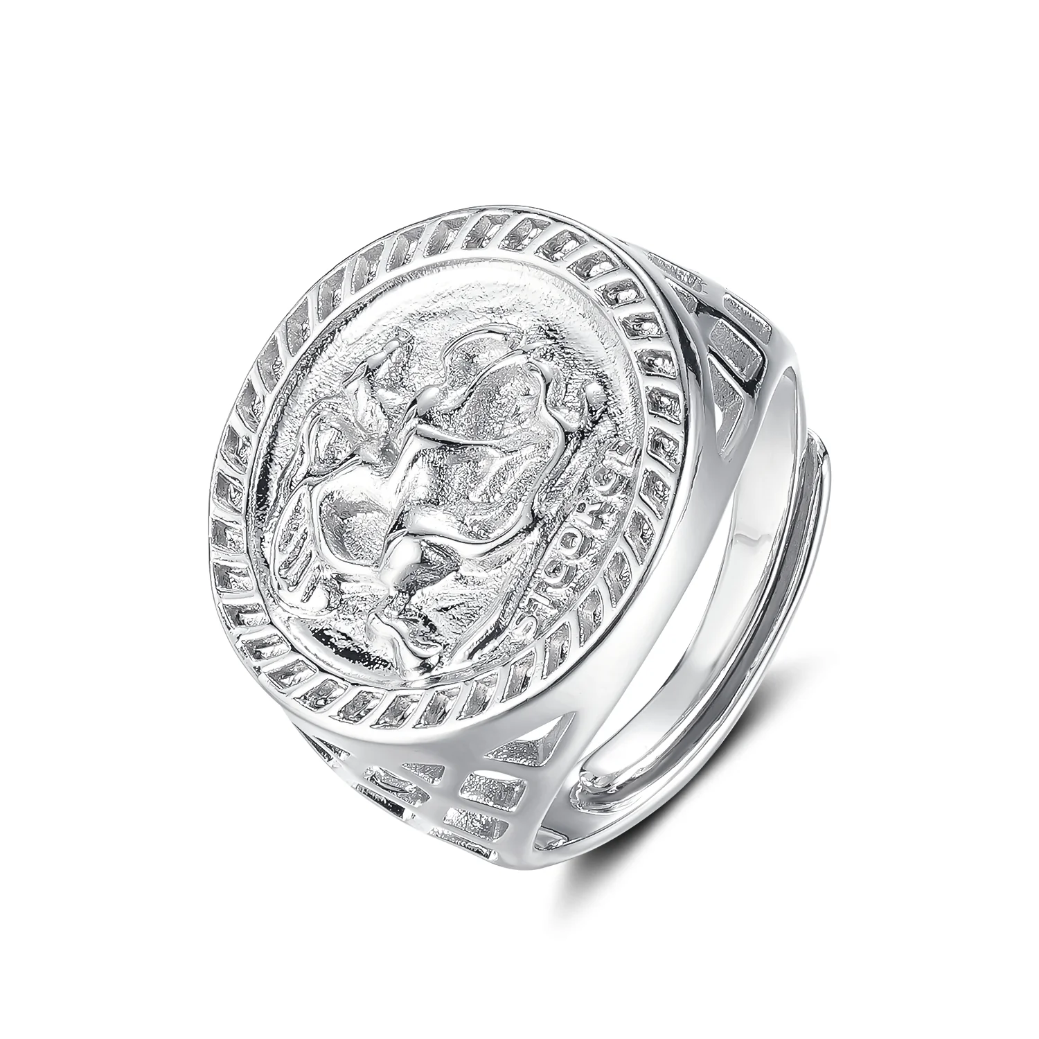 Silver St George Sovereign Ring - Image 2