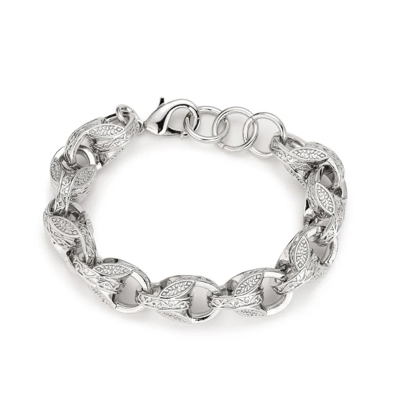 Silver XXL 15mm 3D Tulip Bracelet - Image 4