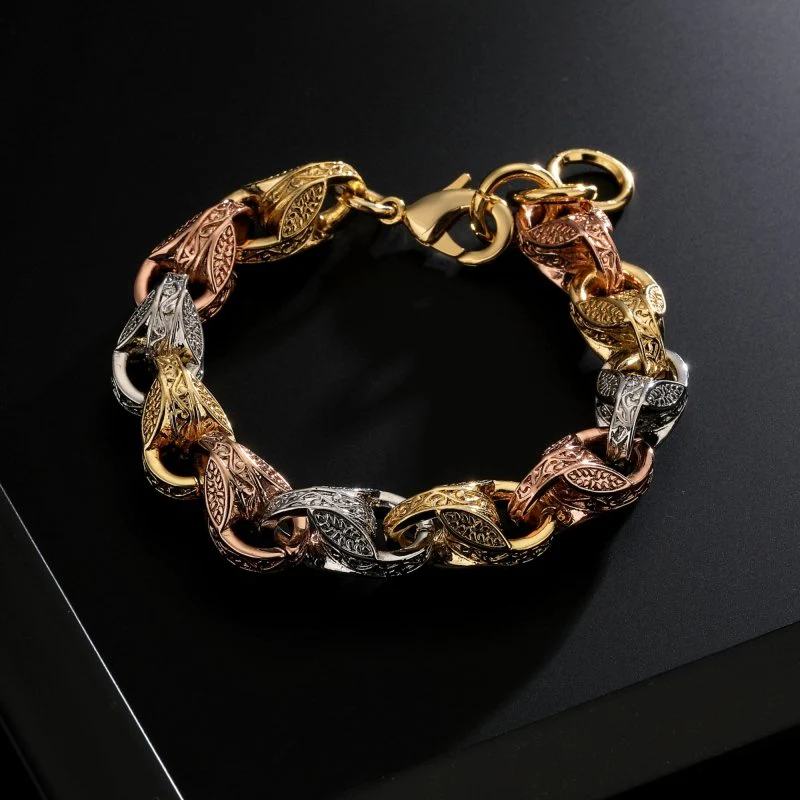 Tri-Colour 3D Tulip Bracelet 12mm