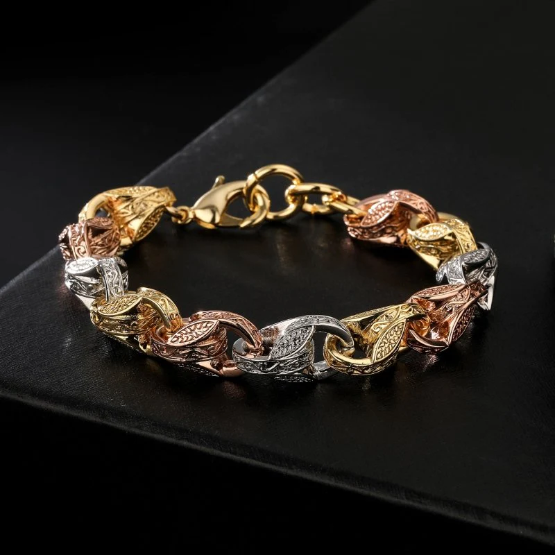 Tri-Colour 3D Tulip Bracelet 12mm - Image 2